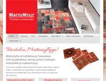 Tablet Screenshot of mattomylly.fi